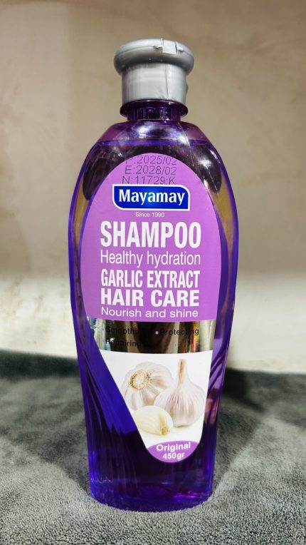 Mayamay Natural Garlic Extract Shampoo - Hair Growth & Strengthening Treatment | Anti Hair Loss Formula