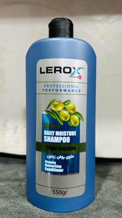 Lerox Professional Performance Daily Moisture Shampoo 550ml - Olive Oil Nurturing Hair Care | Imported Shampoo Pakistan
