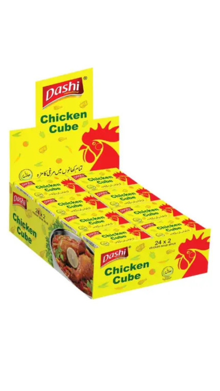 Dashi Flavoured Chicken Cubes 24 × 2g - 1 Cube Price - Premium Cooking Stock Cubes for Rich, Authentic Flavor