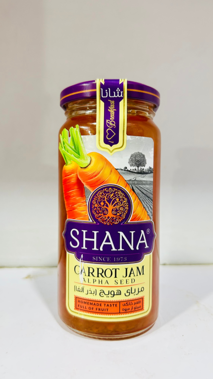 Shana Carrot Jam  300 g - Premium Natural Vegetable Jam | Healthy Breakfast Spread | Buy Online Pakistan