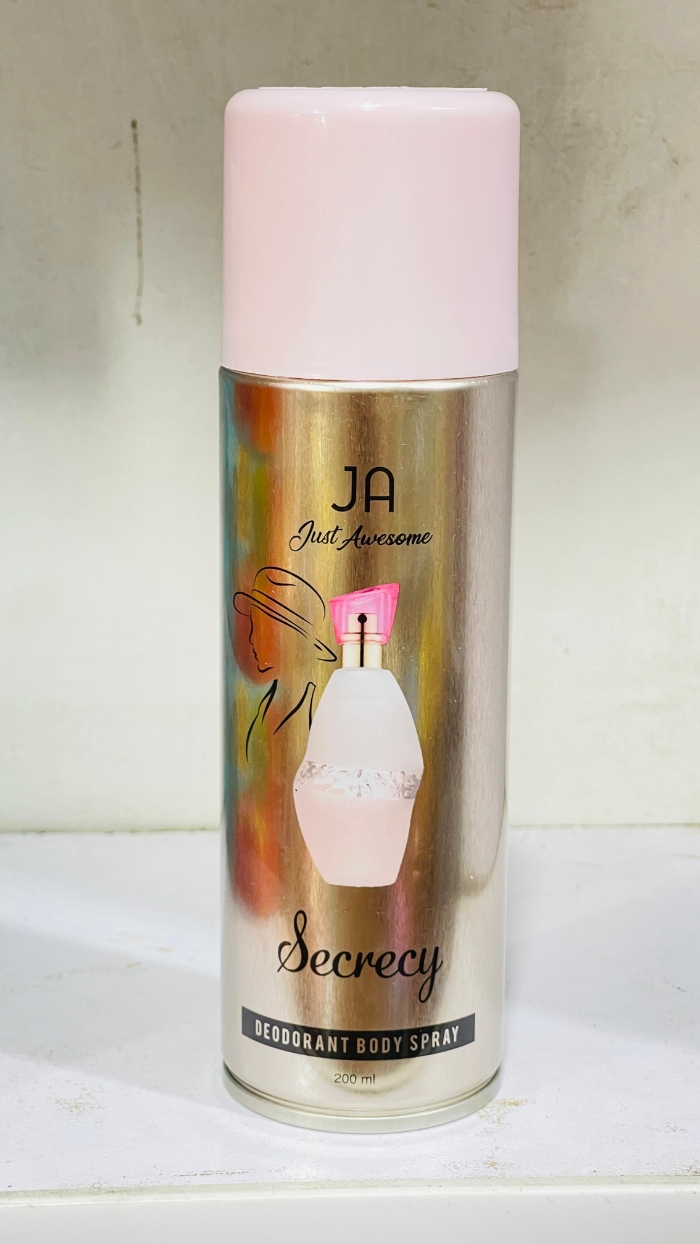 Secrecy Deodorant Body Spray 200ml JA Just Awesome Gul99 Secrecy Deodorant Body Spray 200ml JA Just Awesome