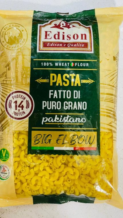 Edison Big Elbow Macaroni Pasta 400g Pakistani 100% Wheat Flour | Gul99
