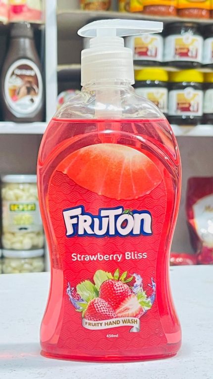 FruTon Strawberry Bliss Hand Wash 450ml Pakistan Made Fruity Liquid Soap Gul99