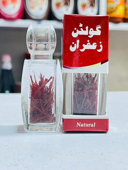 Golden Saffron Super Negin Grade 0.5g Premium Iranian Zafran