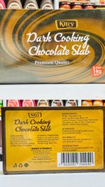 Kitcy Dark Cooking Chocolate Slab 1kg Pakistani Professional Baking | Gul99