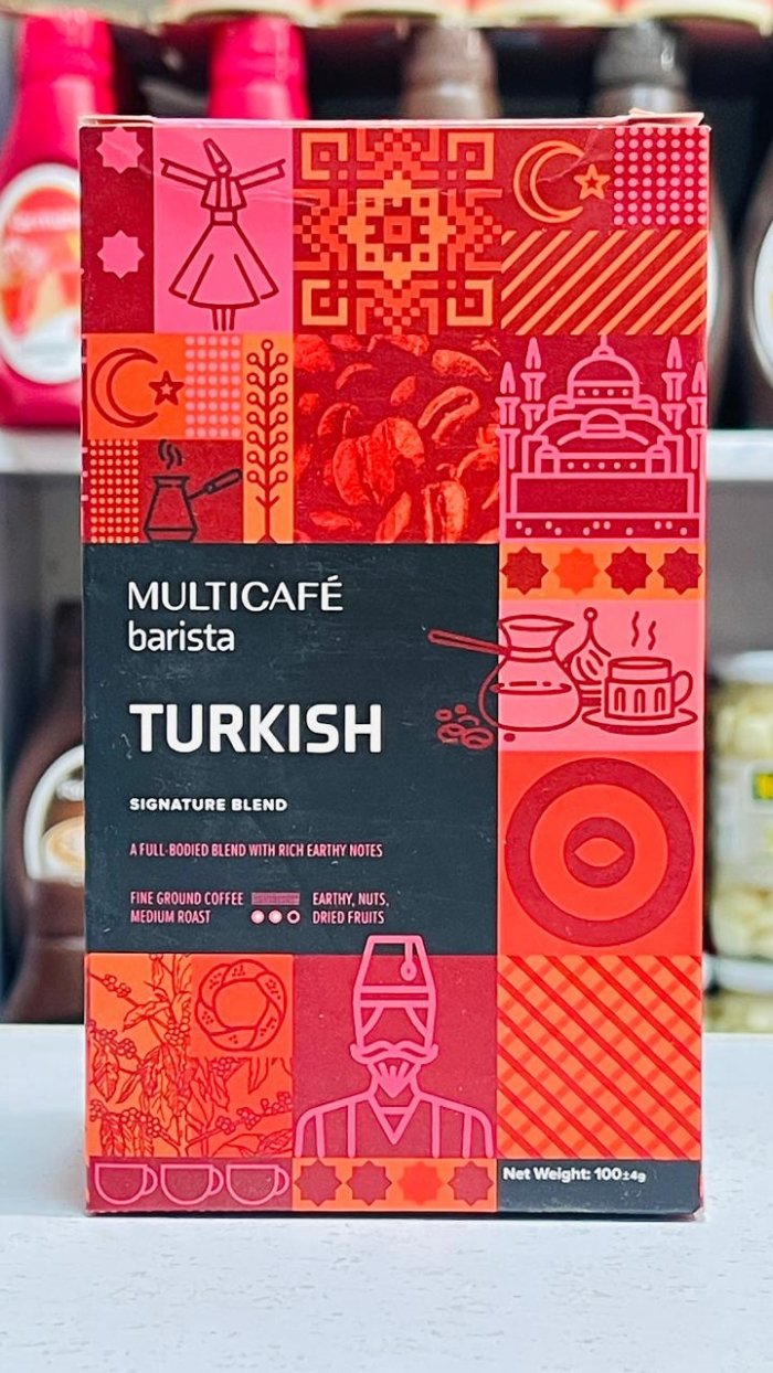 MULTICAFÉ Barista Turkish Coffee 100g Iranian Signature Blend Gul99 MULTICAFÉ Barista Turkish Coffee 100g