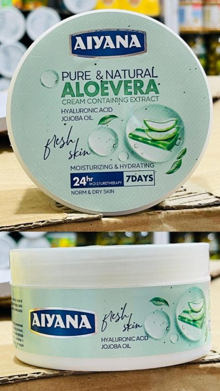 Aiyana Aloe Vera Cream Hyaluronic Acid Jojoba Oil 250ml Iranian Moisturizer  | Gul99 - Gul99 December 14, 2025