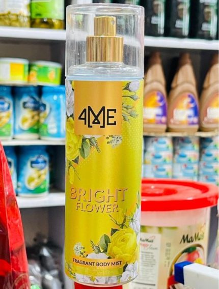 4ME Body Mist Bright Flower 200ml – Fresh Long Lasting Floral Fragrance Spray