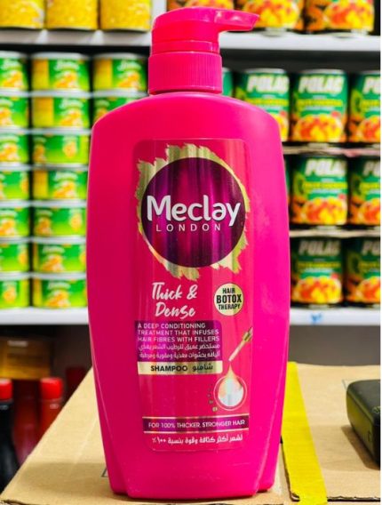 Meclay London POLAS Thick & Dense Shampoo 600ml – Hair Botox Therapy Formula