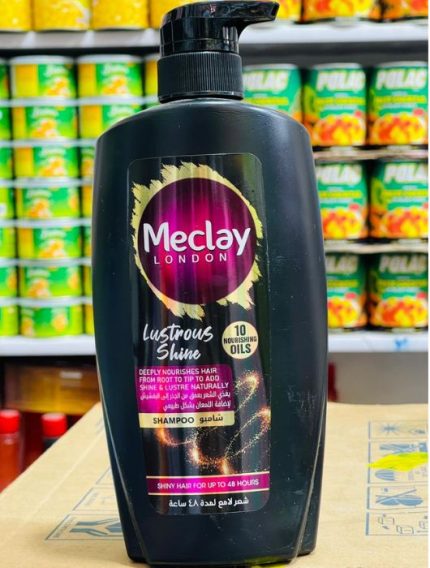 Meclay London Lustrous Shine Shampoo 600ml – 10 Nourishing Oils Formula