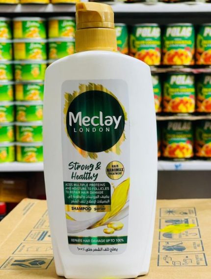 Meclay London Strong & Healthy Shampoo 600ml – Hair NanoMax Treatment Formula
