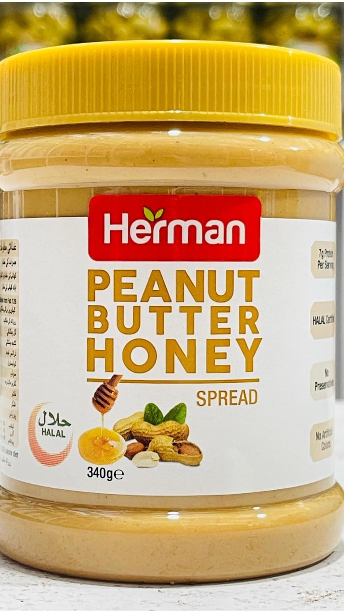 Herman Peanut Butter Honey Spread 340g Halal UAE Import Gul99