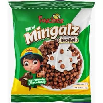 Funchies Mingalz Choco Bites 20g, 3 Flavors, Single Pack of 12 Cereal Sachet Gul99