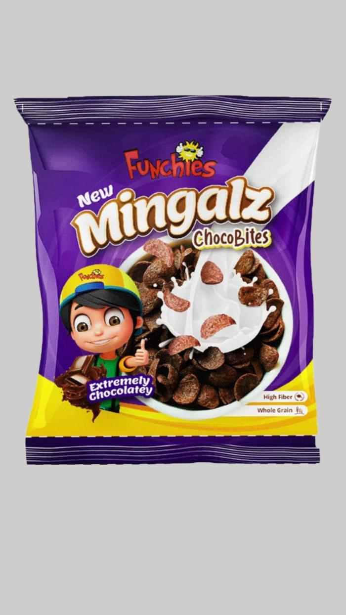Funchies Mingalz Choco Bites 20g, 3 Flavors, Single Pack of 12 Cereal Sachet Gul99 Funchies Mingalz Choco Bites 20g, 3 Flavors, Single Pack of 12 Cereal Sachet Gul99
