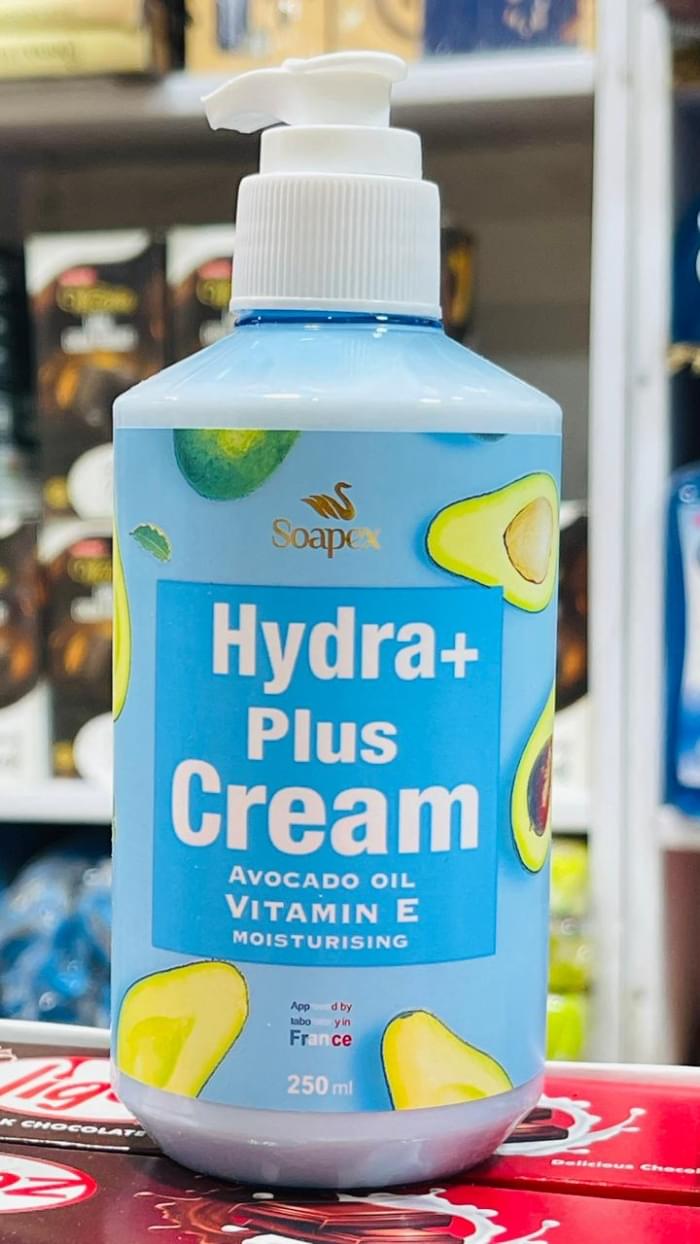 Soapex Hydra+ Plus Cream 250ml Avocado Oil Vitamin E Soapex Hydra+ Plus Cream 250ml Avocado Oil Vitamin E