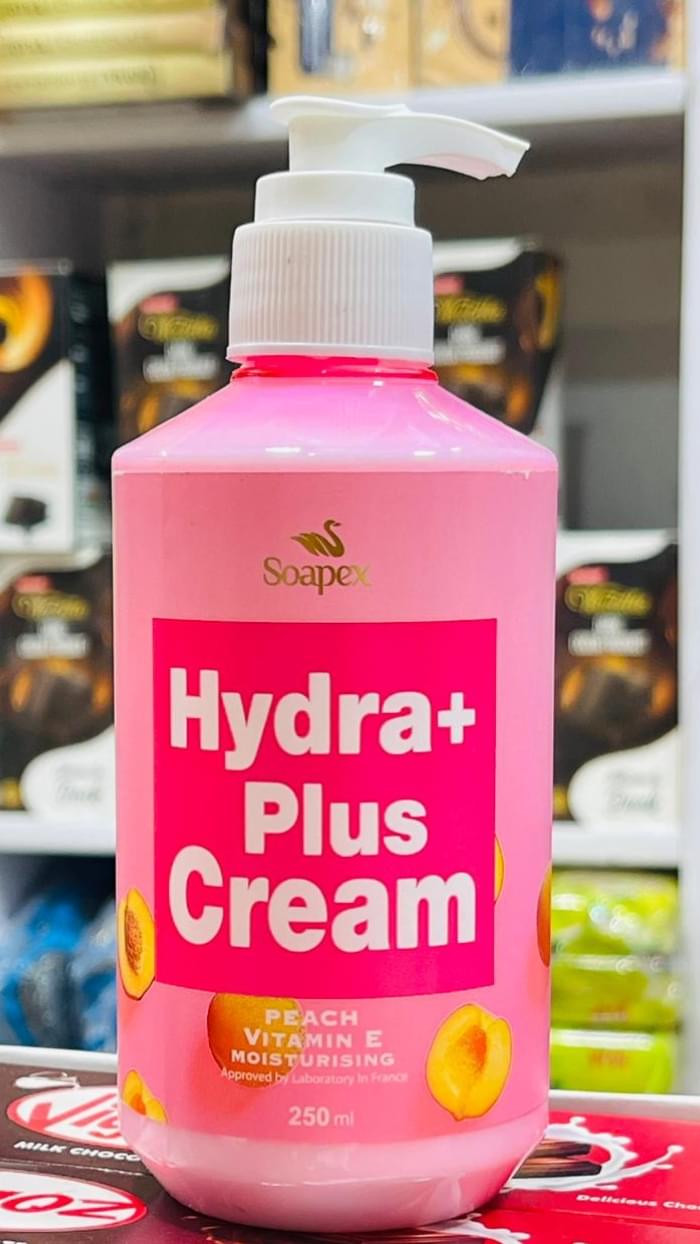 Soapex Hydra+ Plus Cream Peach Vitamin E 250ml Iranian Moisturizer Gul99 Soapex Hydra+ Plus Cream Peach Vitamin E 250ml