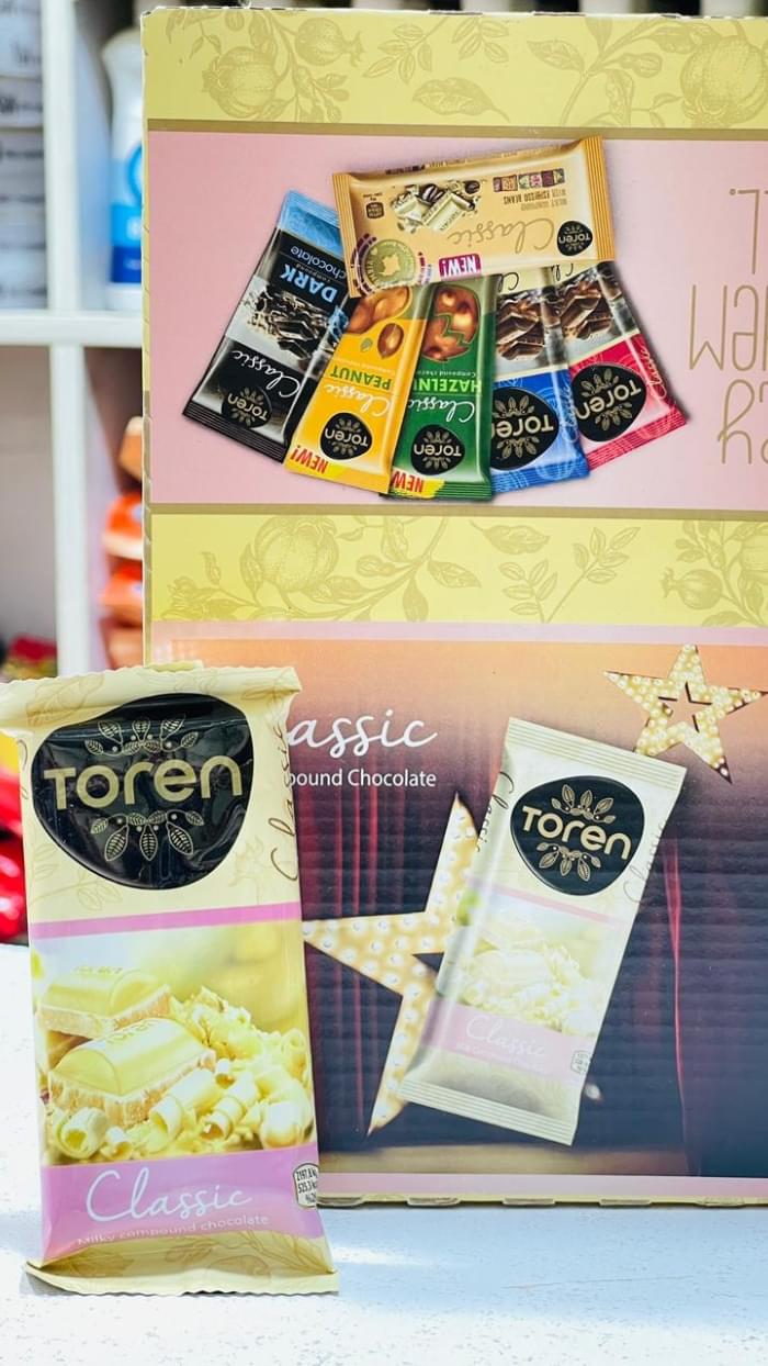 Toren Classic Milky White Compound Chocolate 24pcs